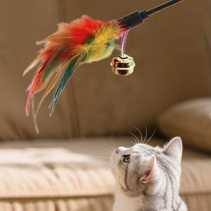 Eco Friendly Funny Feather Pet Toys Funny <b>Cat</b> Stick Tease <b>Cat</b> Stick <b>Cat</b> Teaser Toy - Product Image 6