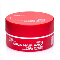 Cire coiffante professionnelle longue durée, tenue forte et brillance intense, parfum fraise, rouge 150ml pour hommes