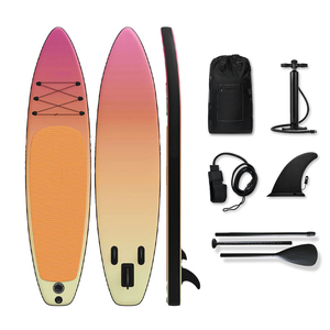 Venta caliente PVC inflable portátil Paddleboard Soft Stand Up Surfboard Set Tabla de pesca para deporte marítimo - Product Image 2