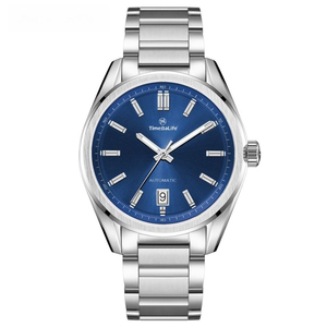 Montres mécaniques automatiques de luxe pour hommes, personnalisées OEM, lumineuses, avec mouvement NH35A, saphir, acier inoxydable, 10 bars, cadran bleu. - Product Image 2
