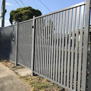 Алюминиевый садовый забор, декоративный деревянный вертикальный алюминиевый забор