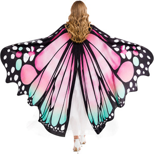 Cape de danse du ventre Manyusha à imprimé dégradé pour femme, taille adulte, avec étiquette - Product Image 3