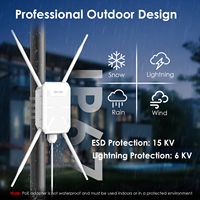 Répéteur extérieur double bande WAVLINK AP, résistant aux intempéries, haute puissance, alimenté par PoE, quatre antennes, routeur AC1200 WN588HA2