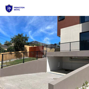 Coastal Matt Black Modular Rust Roof Aluminum Balcony <strong>Deck</strong> Stair Tubular Picket <strong>Railing</strong> Balustrade <strong>Handrail</strong> - Product Image 2