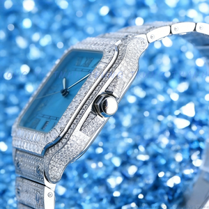 Montre de luxe haut de gamme de style professionnel avec diamants Moissanite |   Choix idéal pour les groupes haut de gamme et les occasions professionnelles - Product Image 1