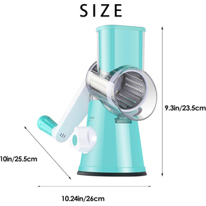 Kitchen <b>Tools</b> & Gadgets <b>Vegetable</b> Cutter Potato Cutter Round Rotary Cheese Grater Multifunctional Machine With Handle Utensils - Product Image 4