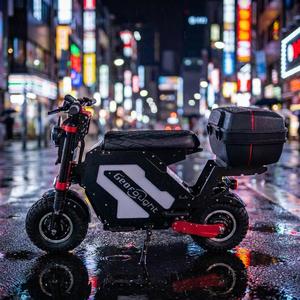 Trottinette électrique pour adultes en stock aux États-Unis, pneus tout-terrain de 14 pouces, 72V 10000W 50AH, double moteur, longue autonomie, trottinette avec siège, Geofought Molo 5 - Product Image 1
