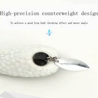 LUTAC leurre grenouille de pêche souple appât artificiel pour leurres de pêche spinners topwater Acier fin à haute teneur en carbone crochet simple 60mm14g