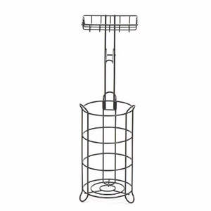 Soporte de Metal de diseño moderno, dispensador de papel higiénico y pañuelos, organizador de almacenamiento de baño de plástico para uso doméstico - Product Image 1