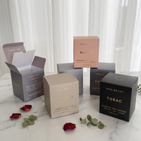 Boîte de luxe avec impression de marque privée pour l'emballage de bougies parfumées et de diffuseurs, personnalisation de boîte cadeau