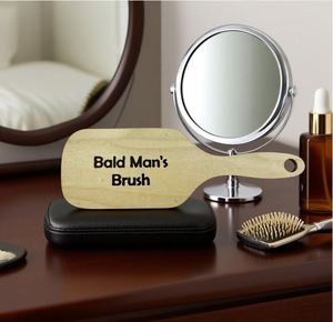 Nouveauté transfrontalière pour hommes - Brosse en bois artisanale amusante et originale pour le soin des têtes chauves et les farces - Product Image 3