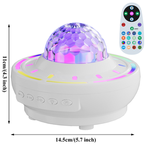 โปรเจคเตอร์ไฟ LED รุ่นใหม่ ปี 2026 พร้อมแสงดาวเหนือแบบไดนามิก ไร้สาย RGB ฉายแสงตามจังหวะเพลง สำหรับตกแต่งห้องนอนและบ้าน - Product Image 5