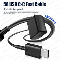 Chargeur mural GaN 45W avec port USB-C, entrée CA 100-240V, protocole PD2.0 PPS, prise US, câble USB-C 1M 5A, PC ignifuge pour Samsung