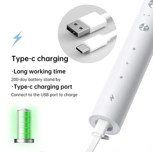 Cepillo de dientes eléctrico sónico IPX7 tipo C, cepillo de dientes recargable, Kit de cepillo de dientes eléctrico electrónico para adultos, cepillo de dientes Blanqueador - Product Image 3