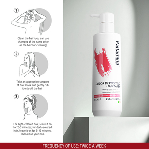 Pallamina Private Label OEM colore che deposita <span class=keywords><strong>maschera</strong></span> <span class=keywords><strong>per</strong></span> <span class=keywords><strong>capelli</strong></span> colore colorante <span class=keywords><strong>capelli</strong></span> rosso migliorare la <span class=keywords><strong>maschera</strong></span> di protezione del colore <span class=keywords><strong>per</strong></span> la riparazione secco danneggiato - Product Image 3