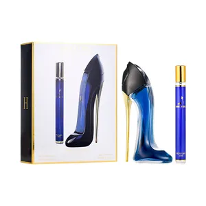 OEM sexy blue high heels perfume gift sets for women original fragrance