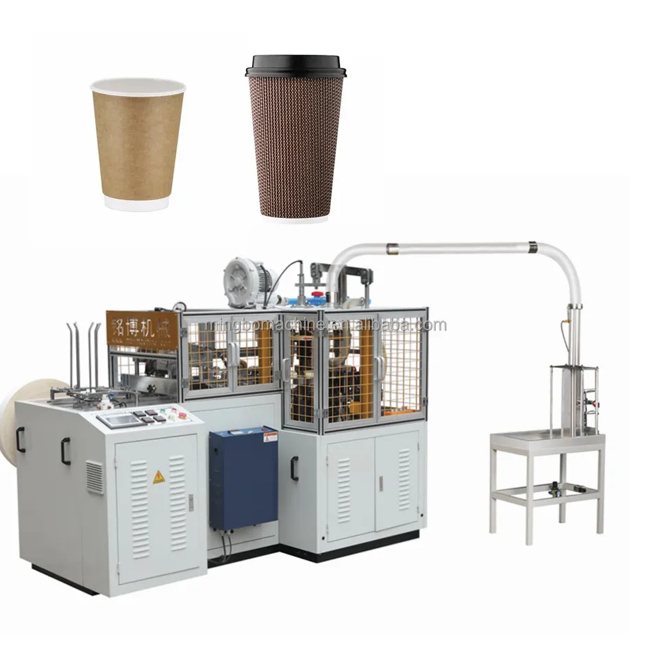 Machine à café en papier gaufré à ultrasons, machine à papier à double paroi (ZKT-09H)