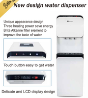 Distributeur d'eau populaire de chargement par le bas de vente directe d'usine avec de l'eau chaude et froide, et intégré avec la machine à glaçons, coût moins cher