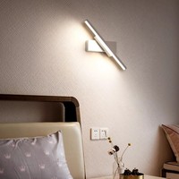 Applique murale LED en aluminium à angle réglable avec installation par projection pour chambre, salon, couloir et escalier - Design minimaliste