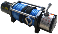 Treuil électrique ENJOIN DC 12V 12000lbs en acier inoxydable avec câble métallique pour bateaux, voitures, grues et télécommande automobile, hauteur de levage 12m