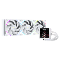 Refroidisseur d'ordinateur à eau ICE APEX VISION 360 WH, refroidissement du processeur, boîtier d'ordinateur de jeu, roulement à billes ARGB, Intel LGA115X/1200/1700/1851 pour AM4/AM5