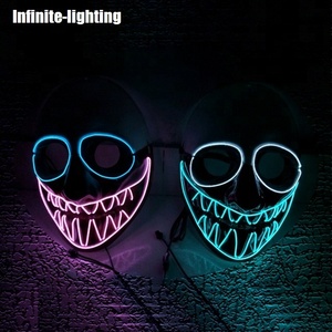 De alto brillo de la noche brillan en la oscuridad de EL LED de neón máscara para EL concierto de miedo fiesta - Product Image 6