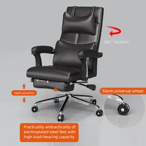 Cadeira de escritório ergonômica de luxo moderna em couro executivo CEO de boa qualidade e confortável móveis de escritório por atacado