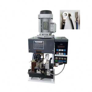 Semi Automatic Vertical Horizontal Feeding Pneumatic <b>Electric</b> <b>Wire</b> Cable Terminal Stripping Crimping Machine - Product Image 5