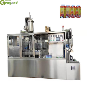 Shanghai 200ml 1 Litro Full Automatic Gable Top Carton Yougurt Máquina de llenado de leche de soja con tapa - Product Image 6