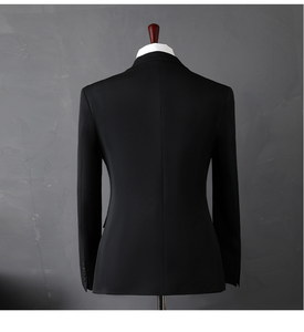 2 dos velos, traje Formal <span class=keywords><strong>de</strong></span> tres piezas <span class=keywords><strong>para</strong></span> <span class=keywords><strong>hombre</strong></span>, diseño <span class=keywords><strong>de</strong></span> dos botones con doble abertura y un solo pecho <span class=keywords><strong>para</strong></span> Bodas <span class=keywords><strong>de</strong></span> primavera y otoño, ropa <span class=keywords><strong>de</strong></span> novio - Product Image 5