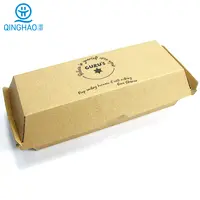 Boîtes d'emballage ondulées en papier Kraft, 50 pièces, carton personnalisé, boîtes à emporter, aliments chauds, pour chien