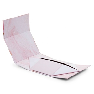 Custom Luxury <b>Foldable</b> Magnetic Gift <b>Box</b> Packaging Gradient Pink Rigid Gift <b>Box</b> - Product Image 2