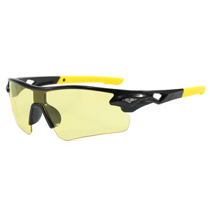Gafas de Sol Deportivas <span class=keywords><strong>para</strong></span> Ciclismo con Logotipo Personalizado, <span class=keywords><strong>Lentes</strong></span> Amarillas con Protección UV 400, Media Montura, <span class=keywords><strong>para</strong></span> Correr y Pescar - Product Image 5