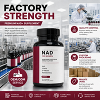 Complément alimentaire NAD+ pour l'énergie cellulaire et anti-âge avec Resveratrol, CoQ10, L-Carnitine et L-Arginine (Vegan) pour adultes 90G