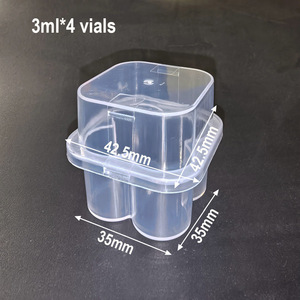 Wholesale 3ml Transparent Freeze-dried Powder Vaccine Storage <b>Plastic</b> <b>Box</b> pp 5ml 10 Vials - Product Image 3
