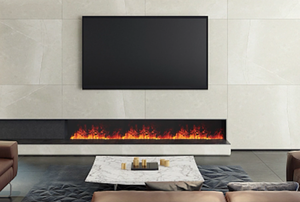 <span class=keywords><strong>Chimenea</strong></span> Eléctrica Lineal LED Moderna, Empotrada en la Pared, Control Manual en Inglés, Llama de Vapor de Agua, 0.8M - Product Image 2