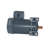Moteur à engrenages à induction triphasé CA CH-18-100 avec frein, 100W, 220/380/415V, 600 tr/min, 50/60Hz, montage sur panneau, engrenages en acier allié spécial, haute performance