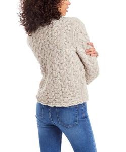 53% 17% di lana Alpaca 30% girocollo in poliammide <span class=keywords><strong>maglia</strong></span> spessa maglione di lana da donna - Product Image 3