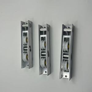 PVC cửa ra vào và cửa sổ đôi ròng rọc điều chỉnh đơn và đôi Con lăn dày hợp kim kẽm đôi rãnh con lăn - Product Image 4
