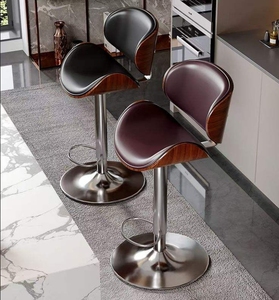<b>Adjustable</b> Swivel <b>Bar</b> <b>Stool</b> with Backrest for Kitchen Counter - Product Image 5