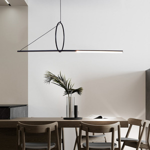 Lámpara Colgante LED Minimalista Creativa de Diseño Geométrico Lineal para Restaurante, Bar, Escritorio, Alimentación CA - Product Image 5
