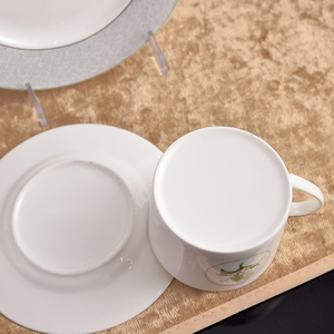 New Eco-Friendly Bone China Coffee <b>Cup</b> <b>Saucer</b> 250mL Flores Convallariae Series Minimalist High-end Afternoon <b>Tea</b> Gift - Product Image 3