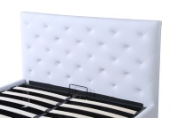 Cadre de lit Queen Size moderne, élégant, traditionnel et luxueux, avec revêtement en tissu haut de gamme, écologique, couleur personnalisable, mobilier de chambre à coucher