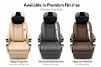 Siège en cuir Van Captain avec options de couleurs personnalisées, siège aéro électrique inclinable pour Vito Camper Van & MPV – Amélioration