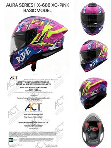 Nuevos Cascos de Motocicleta ABS con Certificación DOT, Color Rosa para Niñas, Personalización de Fábrica, Doble Visera, Forro Lavable Extraíble, Estilo Racing Completo - Product Image 2