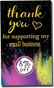 Scratch Off Cảm ơn bạn giấy chứng nhận lòng trung thành thẻ trống cho nhà hàng kinh doanh nhỏ Spa Beauty Makeup Hair Salon - Product Image 6