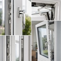 Fenêtre pliante en aluminium minimaliste de la série SOL 55, certifiée Energy Star, insonorisée, triple vitrage isolant, pour taille personnalisée