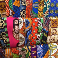 Vestido de mujer africana de alta calidad kente Holland estampado de cera real suave Indonesia batik personalizado al por mayor 6 yardas Tela con estampado de cera