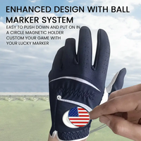 Guantes de Golf de Cuero Cabretta para Hombre, Impermeables, para Zurdos, Dedos Completos, Venta al Por Mayor de Fábrica