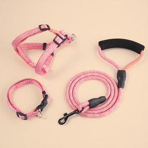 Dog Harness <b>Leash</b> Set Adjustable For Small Dogs Chest Strap <b>Pet</b> Walking Gear - Product Image 2